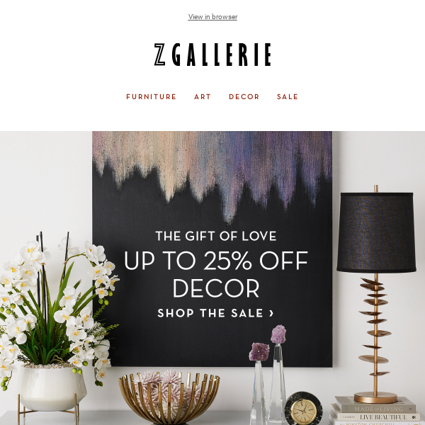 Stock Up Time! Up To 25% OFF Décor & Gifts​