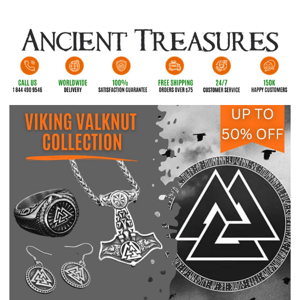 Ancient Treasures, Introducing the Viking Valknut Collection!