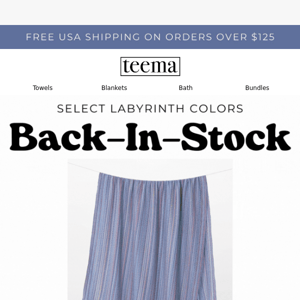 You Don't Want To Miss This! Select Labyrinth Colors Now Back-In-Stock 👏👏👏