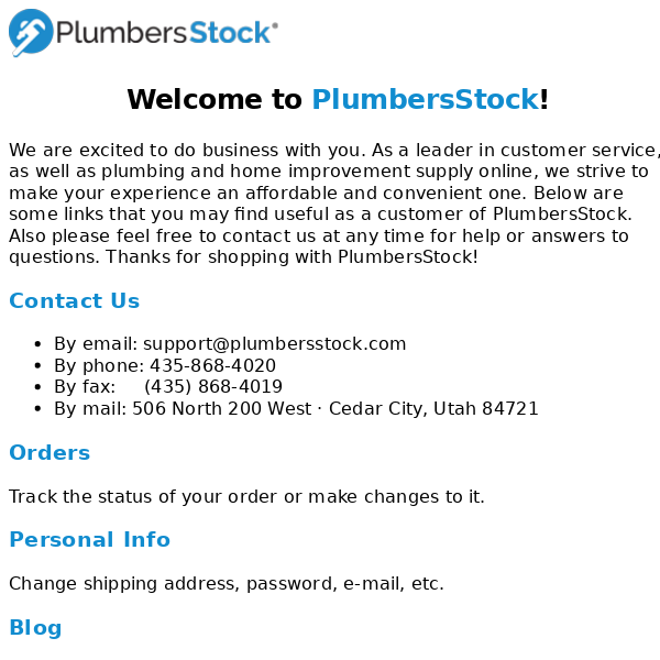 Welcome to PlumbersStock