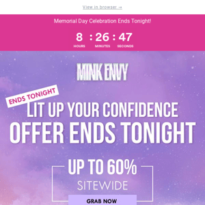 Last Chance To Save Upto 60% Off