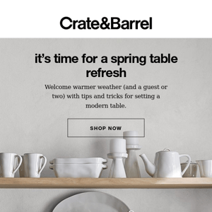 Refresh your table for spring with these tips & tricks →