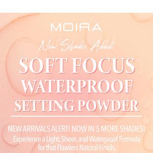 [NEW SHADES JUST ADDED] 🌞Soft Focus Waterproof Setting Powder🌊