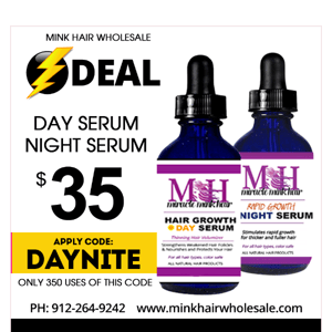 Day & Night Serum $35, code inside