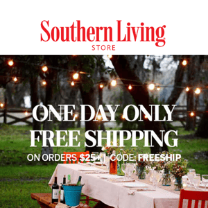 VIP Exclusive!  Free Shipping TODAY Only