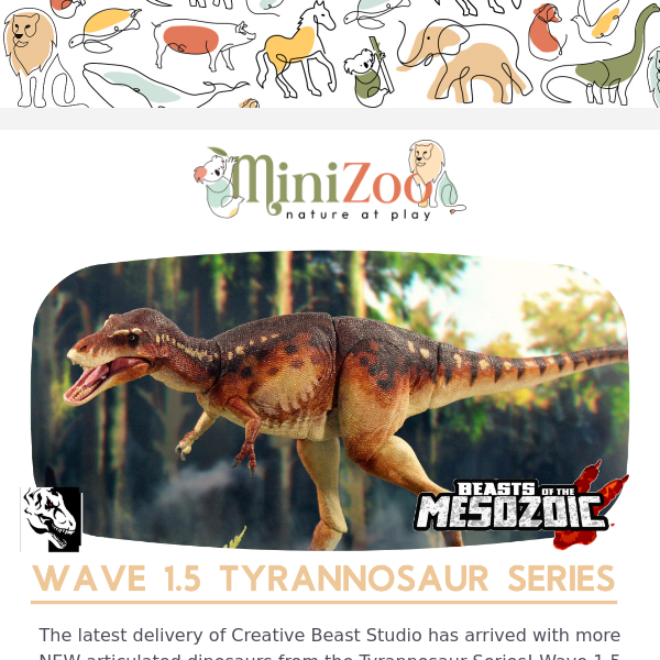 Creative Beast Studio Tyrannosaur Series Wave 1.5 Is Here! 🦖