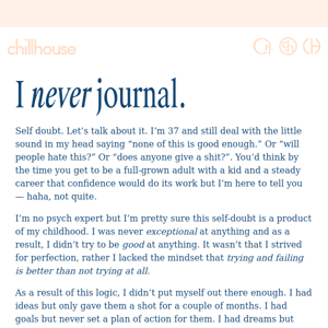 I Never Journal: October Entry 📝