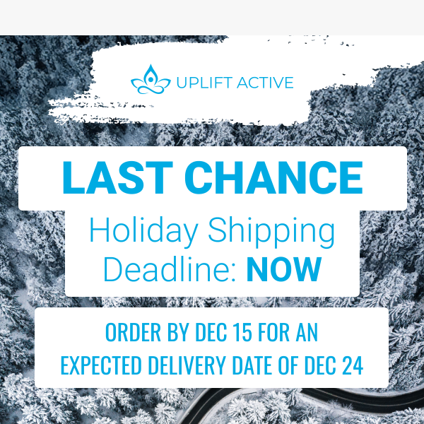 LAST CHANCE: Holiday orders must be in today 🎄