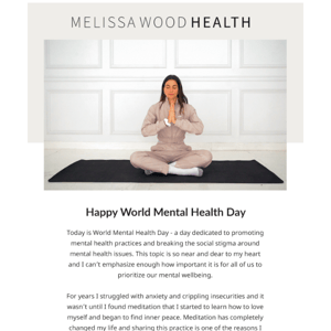 Happy World Mental Health Day!