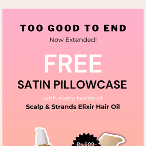 Extension alert 🚨 Get a free pillowcase