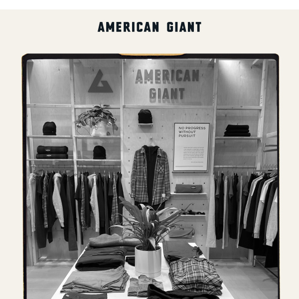 New American Giant Store Opening in Chicago - American Giant