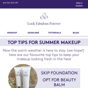 Top Tips For Summer Makeup