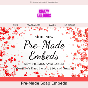 NEW Pre-Made Soap Embeds 💖