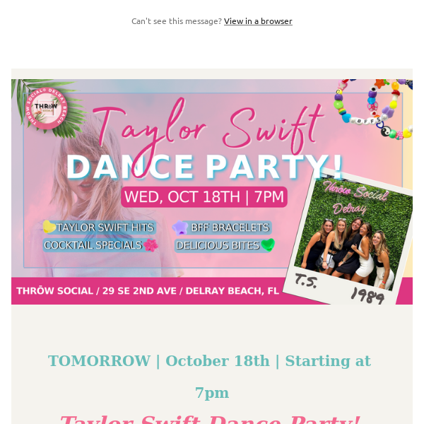 ⭐️TOMORROW! Taylor Swift Eras Dance Party! 💗