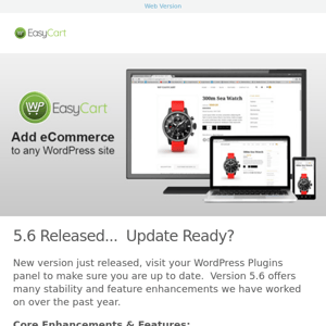 WP EasyCart 5.6 Released