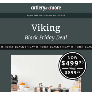 Black Friday Deal: $400 Off This Viking Cookware Set