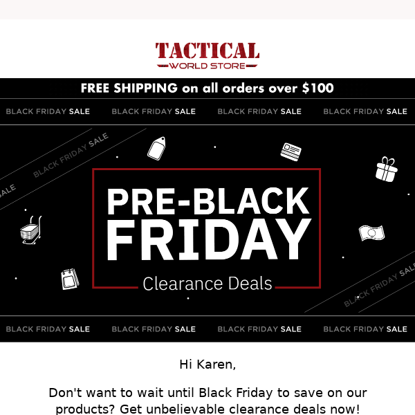 Pre-Black Friday Clearance Deals