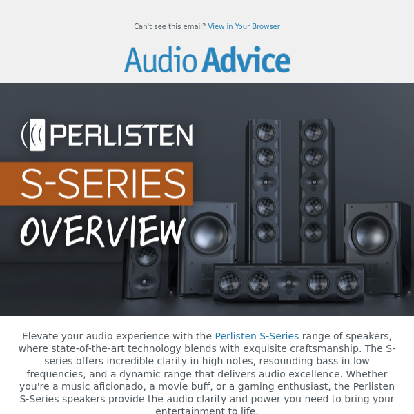 Perlisten S-Series Loudspeakers: Incredible Clarity & Resounding Bass