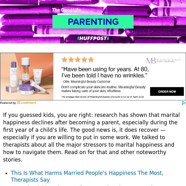 This is what harms married people’s happiness the most