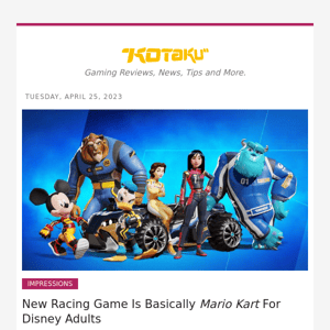 New Racing Game Is Basically Mario Kart For Disney Adults