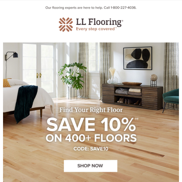 The right floor is now 10% off