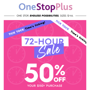 (1) New Notification: Up to 50% off with code OCTOBER72!