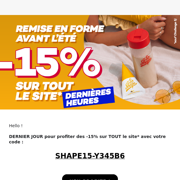 -15%...c’est fini ce soir !