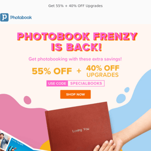 Photobook Frenzy is Back with Big Savings
