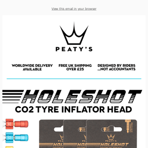 NEW! Holeshot C02 Inflator Now Available as HEAD ONLY 💨
