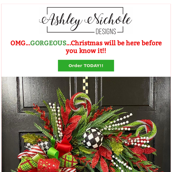 Check out the first round of NEW Christmas Wreaths...just released!