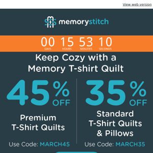 Cozy T-shirt Quilts Starting Under $60