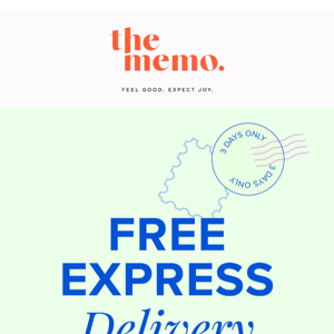 Free Express Delivery - 3 Days Only!