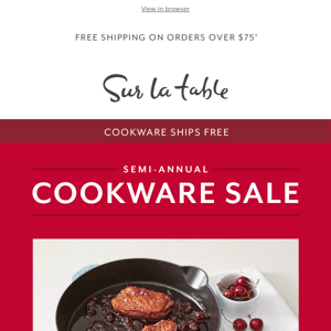 Our Semi-Annual Cookware Sale starts today!