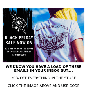 YES, ANOTHER BLACK FRIDAY EMAIL