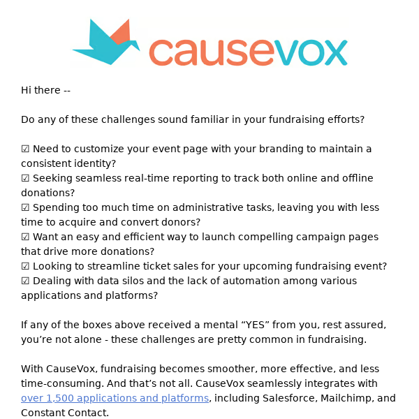 Elevate your fundraising with CauseVox