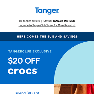 $20 Off at Crocs is Waiting For You...