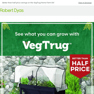 Robert Dyas, see what you can grow with VegTrug 🌱