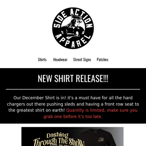 New Shirt Release!!!