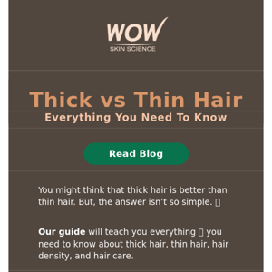 Is thick hair really better than thin? 🤔