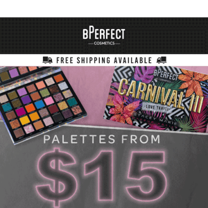 DON'T MISS OUT! Palettes from ONLY $15?😱