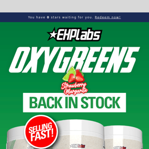 BACK IN STOCK: OXYGREENS 🍓