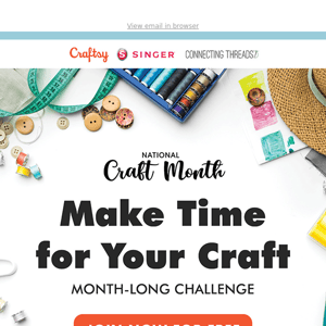 Celebrate National Craft Month with a Challenge!