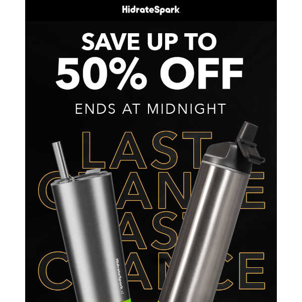 FINAL HOURS to save! Deals end at midnight ⌛️