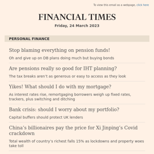 Personal Finance: Stop blaming everything on pension funds!...