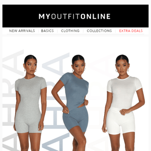 RESTOCK ALERT 🚨 the Zahra Set in blue, gray, and off-white