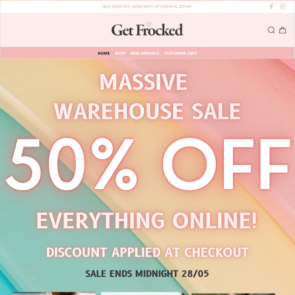 MASSIVE ONLINE WAREHOUSE SALE