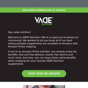 Shop VADE Nutrition on Amazon