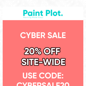 20% Off Site-Wide // Cyber Monday