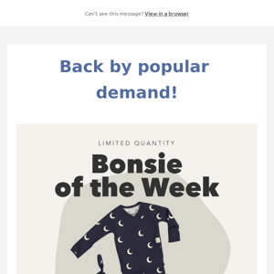 Save 40% instantly on our latest Bonsie of the Week!