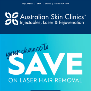 PSA: Laser Hair Removal is on sale! 💥